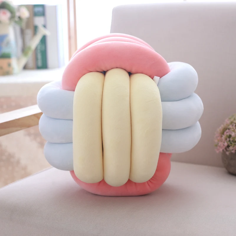 1 шт. 30 см Kawaii многоцветная китайская плюшевая подушка с узлом мягкая красочная мягкая мультяшная игрушка украшение дома диван кукла подушка