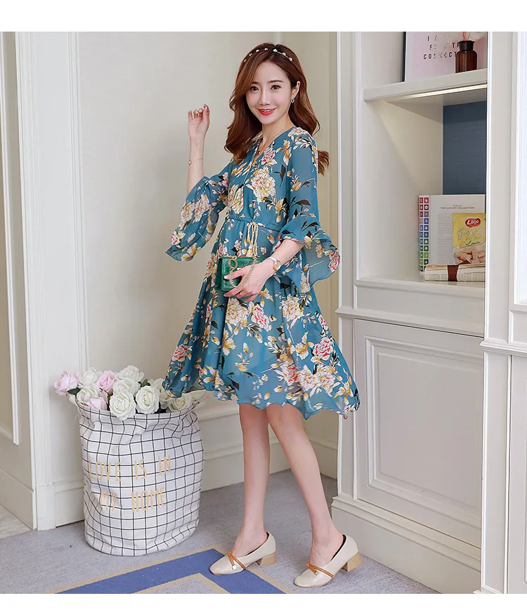 2018 платье для беременных летняя повседневная одежда мама 1LD8DS-01R [Eleven Story] | Мать и