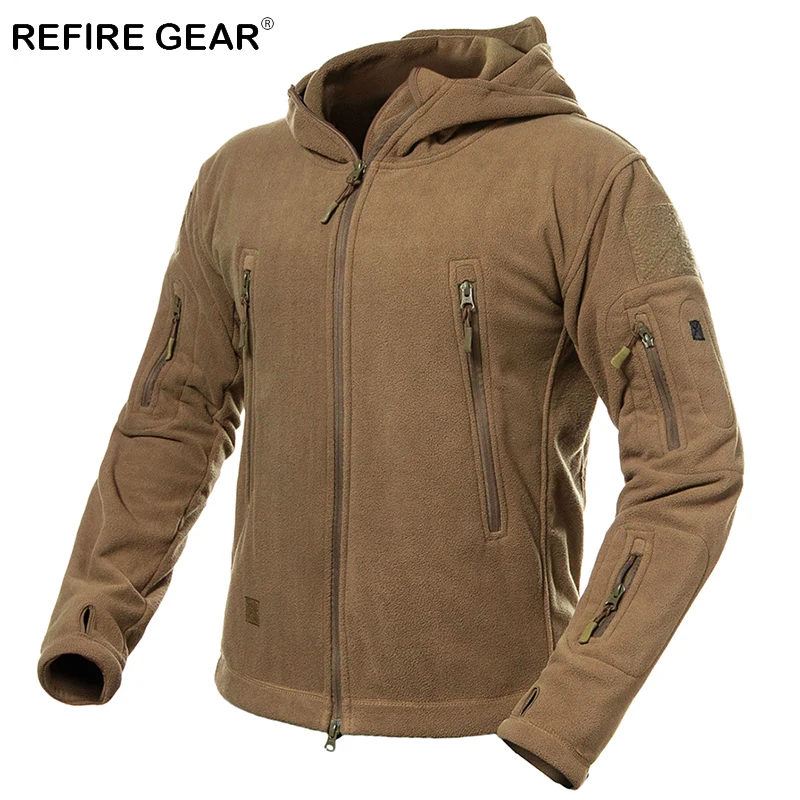 Куртка ReFire Gear Мужская тактическая флисовая теплая ветрозащитная уличная