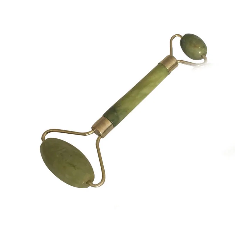 Двойная головка роллер для массажа лица Jade Face похудение макет головы Шея природа