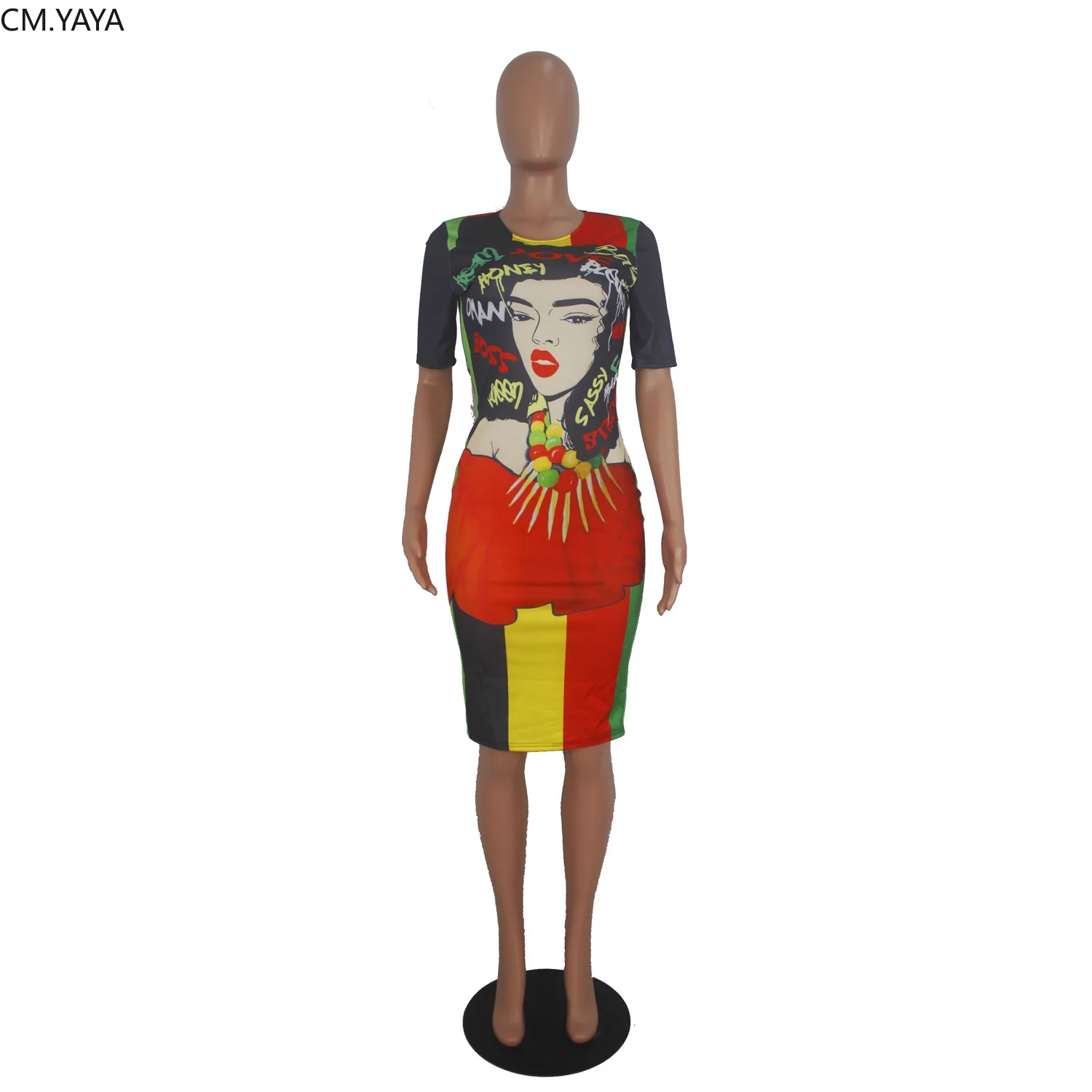 2019 женское летнее платье с надписью круглым вырезом длиной до колена миди