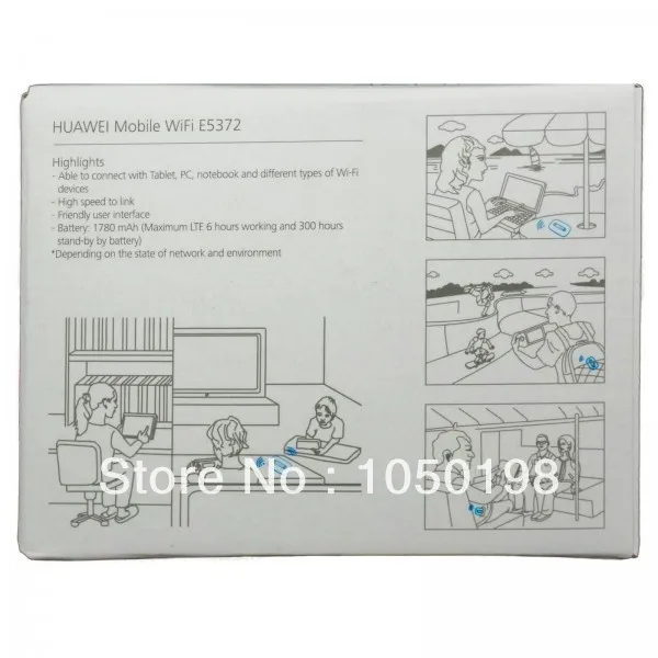 HUAWEI E5372 4G LTE FDD 150 Мбит/с Портативный беспроводной маршрутизатор + ПК Бесплатная TS 9