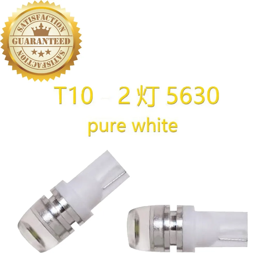 

4 pcs of Super bright car lamp T10 2smd 5630 1.5W 194 168 smd lens led 1.5W w5w LED with 6 colors