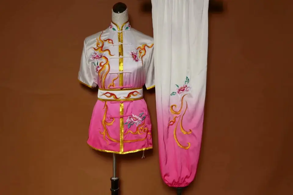 Wushu taichi одежда тайцзи changquan Униформа боевых искусств соревнование вышитая kungfu