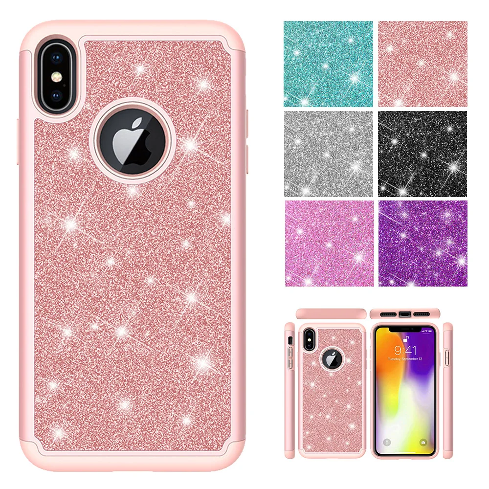 2in1Hard чехол мягкий ударопрочный из ТПУ защитный противоударный для iPhone 6 6S 7P 8P X Xs MAX