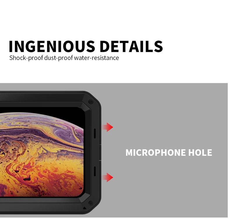 Роскошный Металлический прочный защитный чехол для iPhone XS Max XR X 8 7 6S 6 Plus SE 5 5S 8Plus 360 Полный Корпус противоударный чехол для iPhone