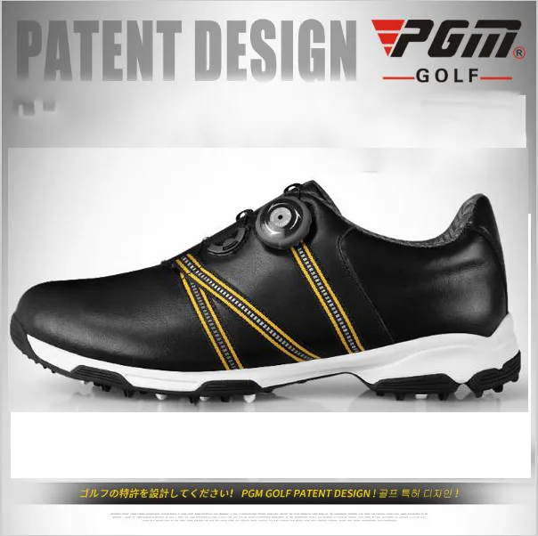 Новинка 2016 года PGM Обувь для гольфа Мужские кожаные Нескользящие дышащие