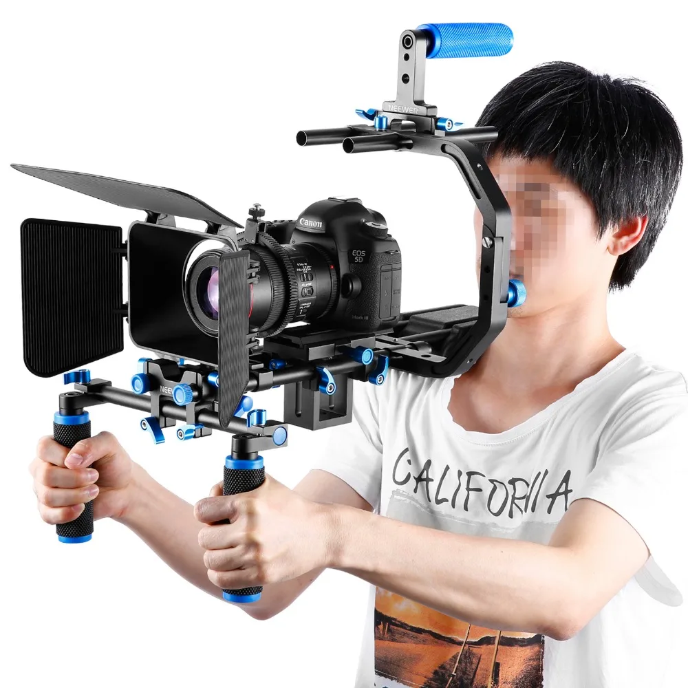Комплект системы видеозаписи Neewer для Canon/Nikon/Sony/других DSLR:(1) c образная Опора +