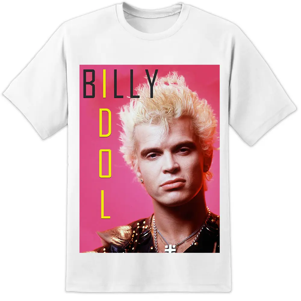 Мужские s Wo мужские Billy Idol 80 икона рок звезда футболка Классическая легенда