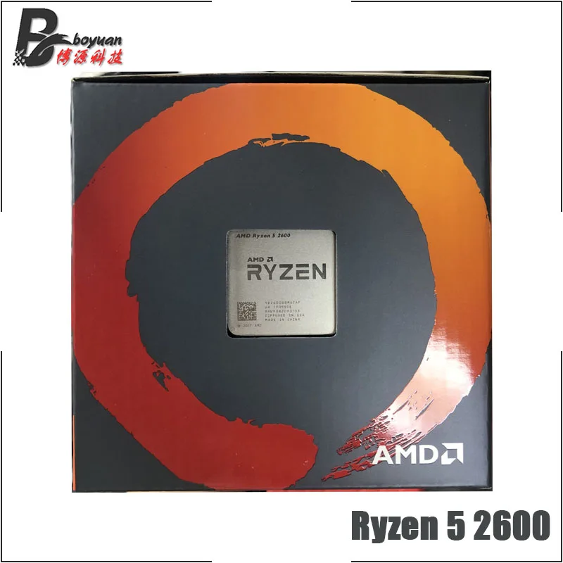 Четырехъядерный процессор AMD Ryzen 5 2600 R5 3 4 ГГц YD2600BBM6IAF Socket AM4 New и с
