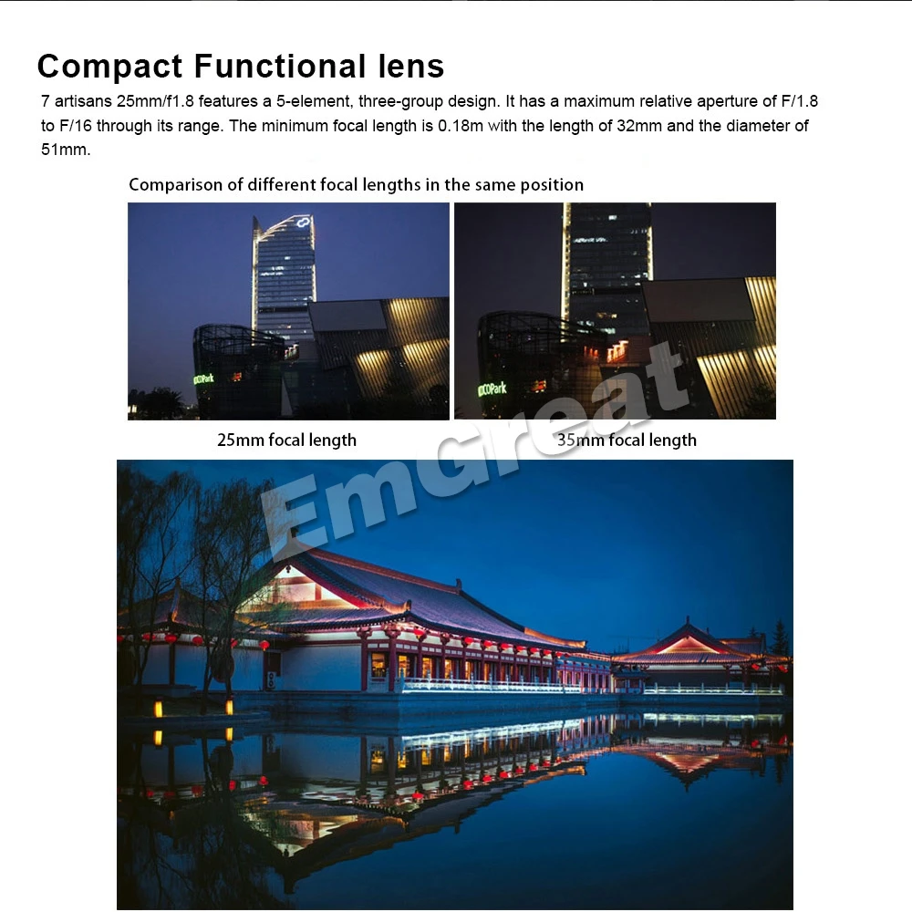 7 ремесленников 25 мм F1.8 Prime объектив для sony E крепление для камер Fujifilm и Micro 4/3 A7 A7II A7R G1 G2 G3 X-A1 X-A10 с блендой