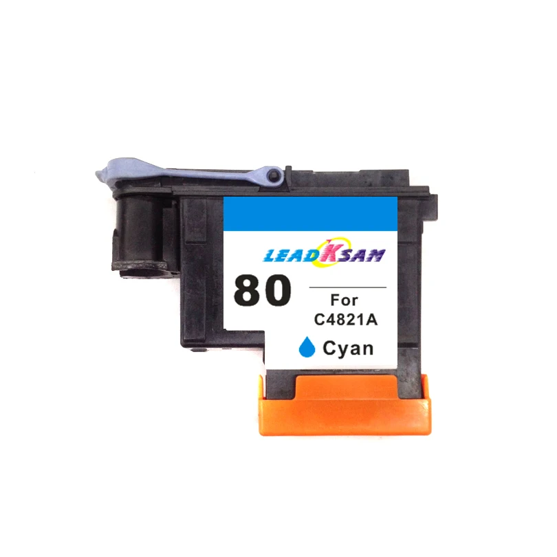 Совместимый для hp80 Cyan Compitable печатающая головка C4821A 80 чернильного картриджа Designjet