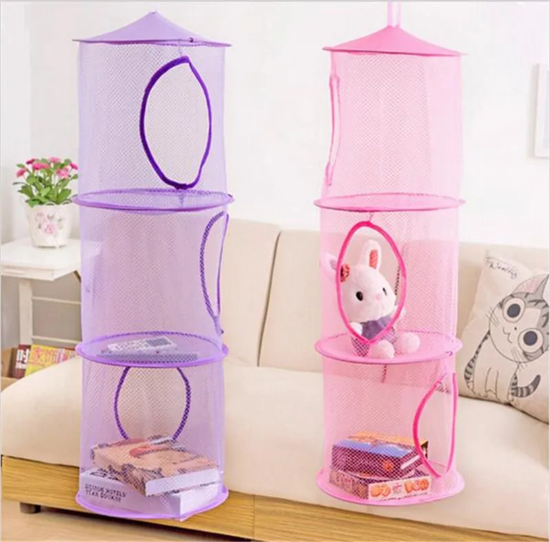 Бесплатная доставка 3 полки сетка для хранения подвесная детский игрушечный