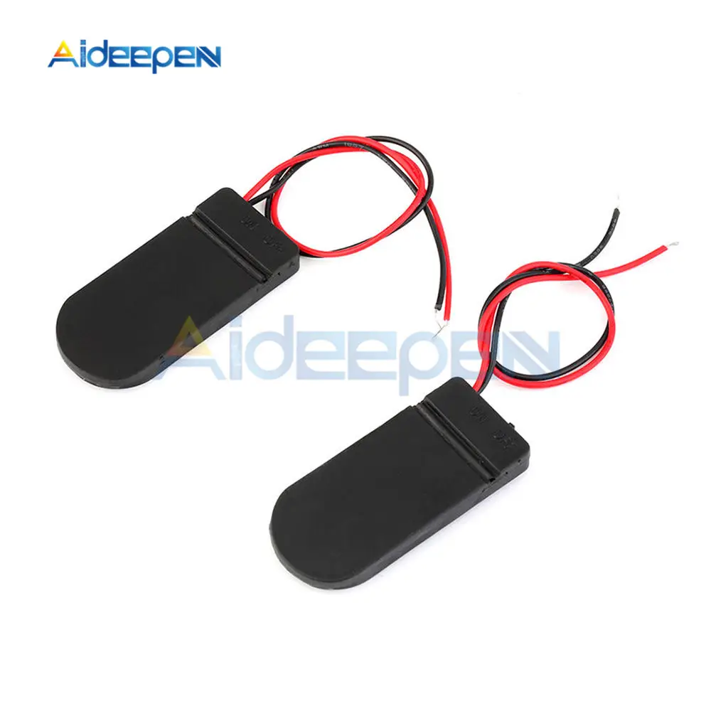 5 шт. черный пластик CR2032 2032 батарея для монет держатель гнезда корпуса 6 в