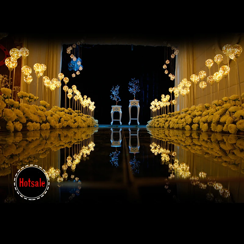 

Wedding Shiny Stars Lighting Road Lead aisle Stand Wedding Stage Decoration 10 sets/lot