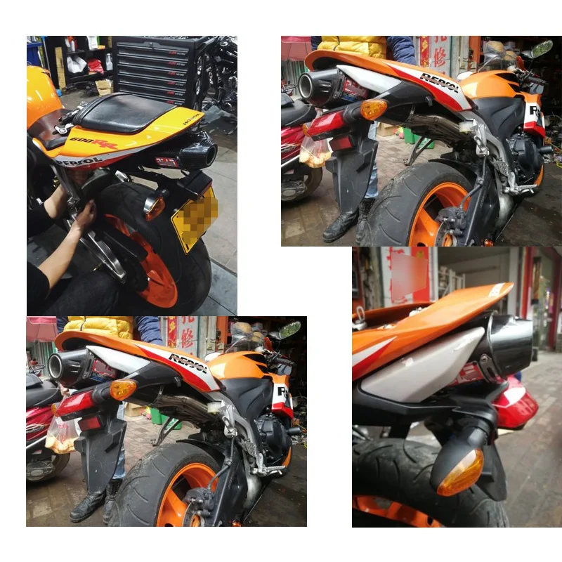 Для Honda CBR600 2003-2004 полная выхлопная система мотоцикла Silp on для CBR600RR хвост выхлопной трубы глушителя