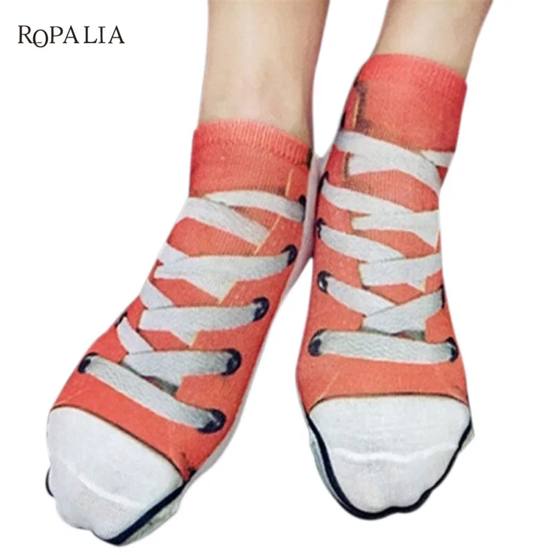 2018 1 Pair Women Men Funny 3D Pork Meat Bacon Low Cut Casual Ankle Socks H9 | Женская одежда