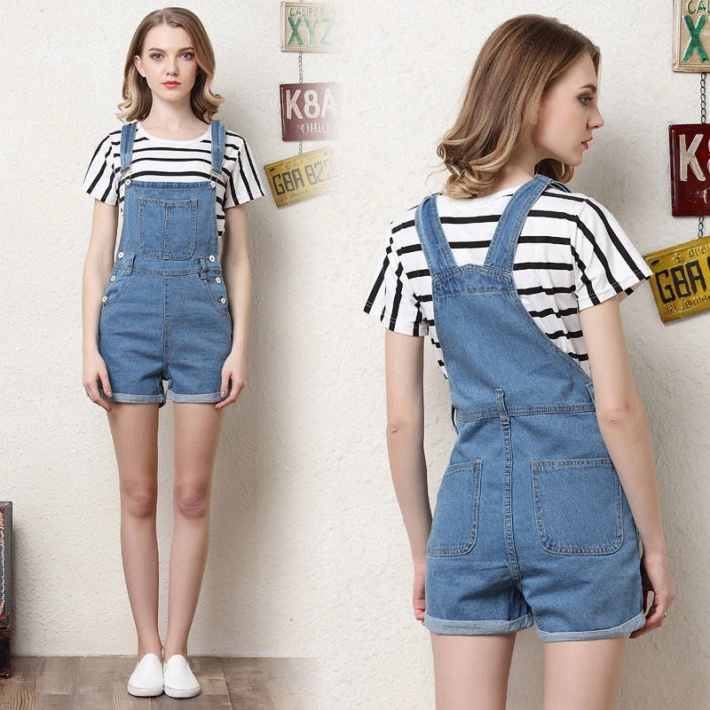 2019 модные джинсовые комбинезоны для женщин Летний комбинезон Детский джинсовый
