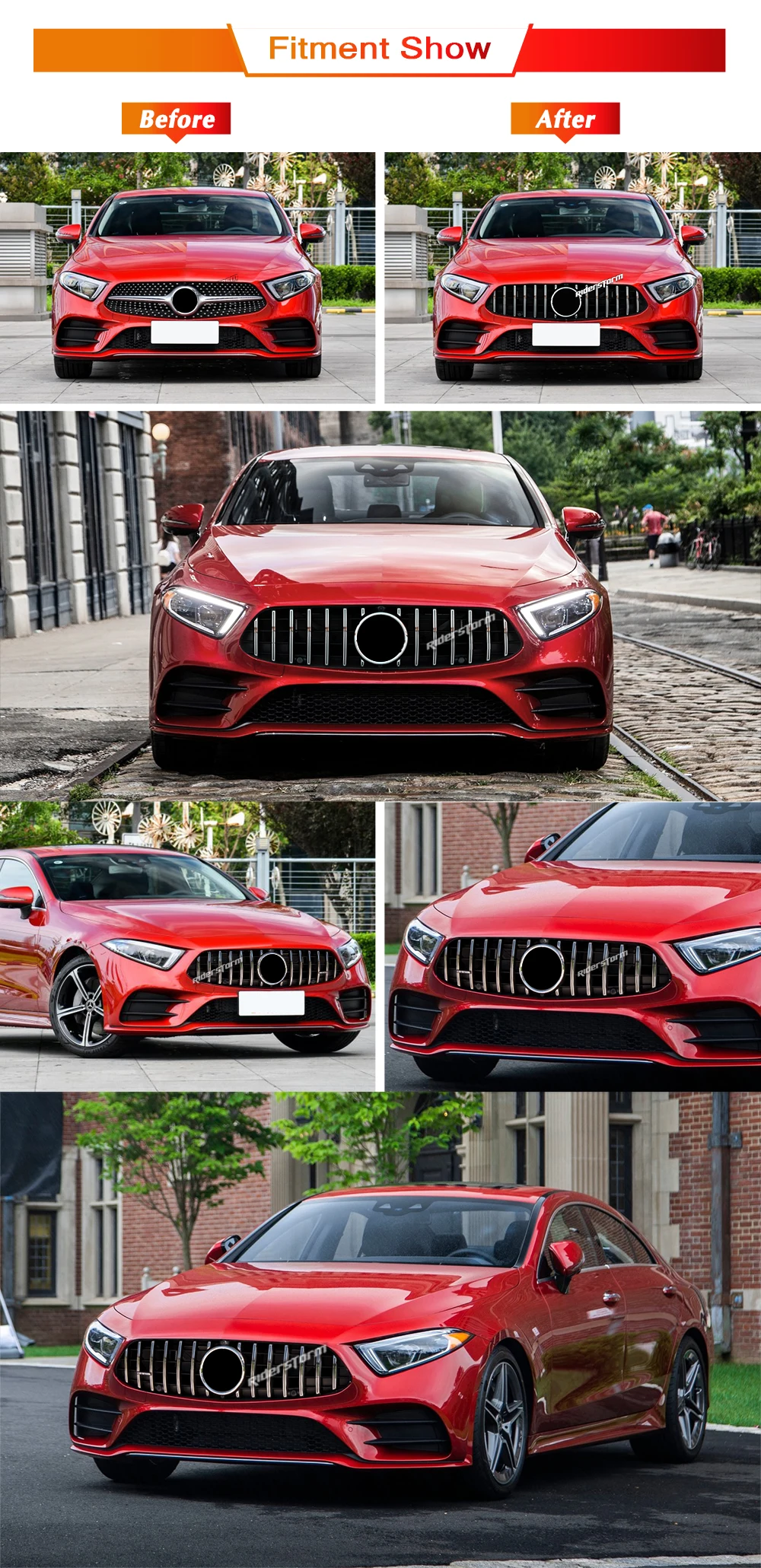CLS C257 GT гриль AM-G гриль для CLS Class w257 подтяжки лица Авто Передняя решетка CLS300 CLS350 CLS450 CLS53 CLS400 CLS500 4matic