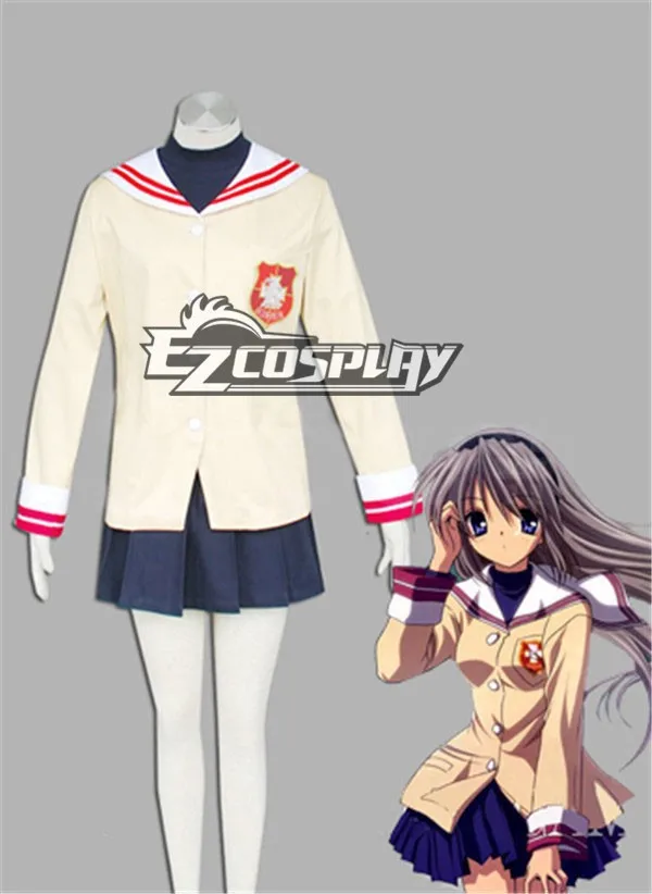 (Cosplaydaddy) Японского Аниме Экипировка Clannad Hikarizaka Senior High School Uniform Косплей Костюм E001 |