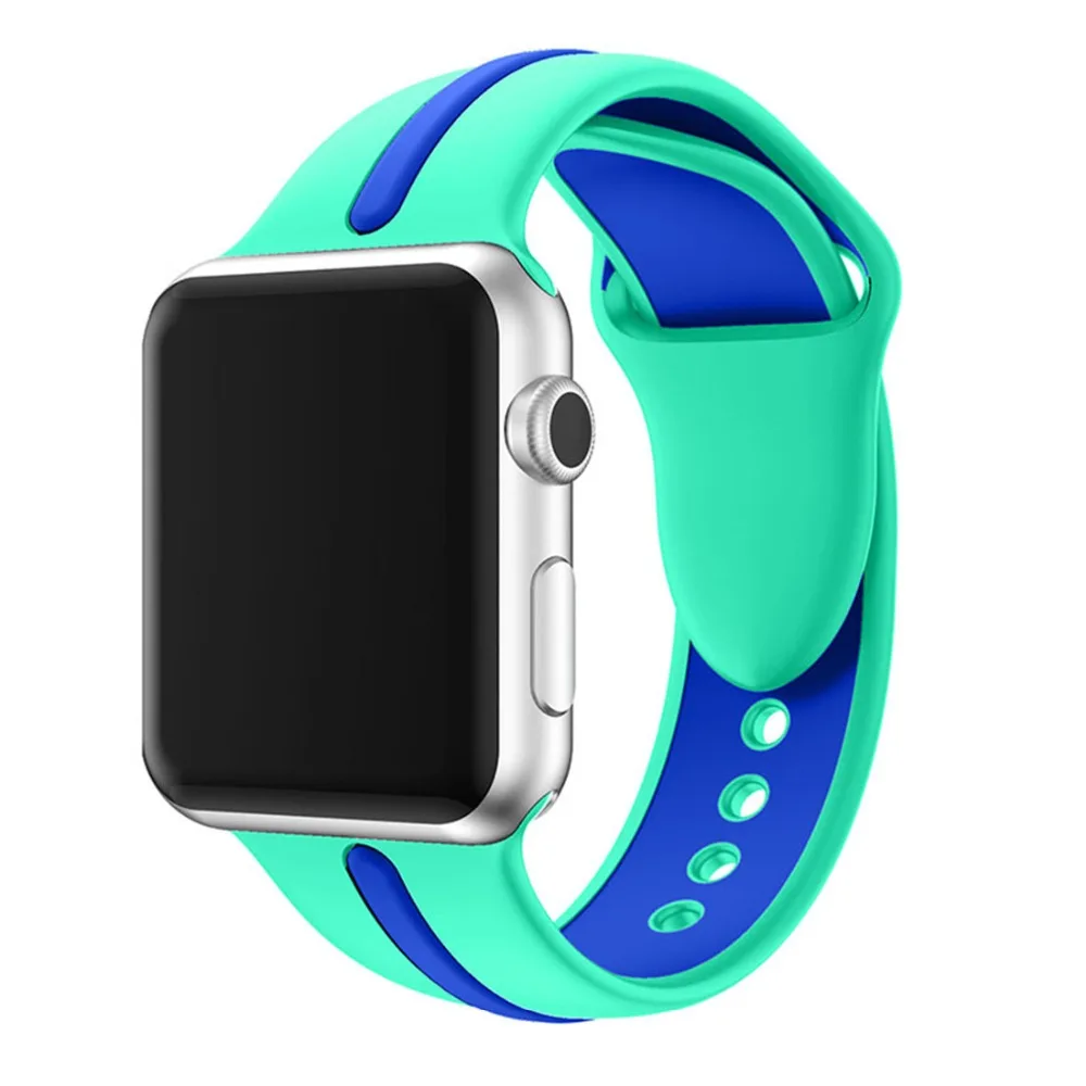 Хохлатый спортивный ремешок для apple watch 42 мм/38 мм iwatch серии 3 2 1 резиновый браслет