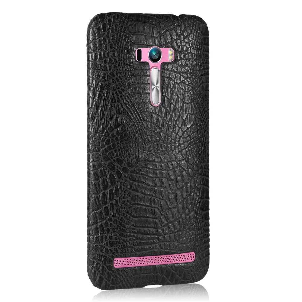 Case For ASUS ZenFone Selfie ZD551KL Luxury Crocodile Grain Leather Slim Hard Shell Back Cover |