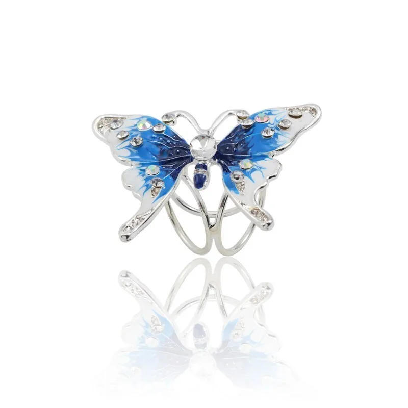 Модная эмалированная брошь-зажим в форме бабочки Corlour, животное, застежка для шарфа для женщин, рождественские булавки, ювелирные изделия, подарки, Прямая поставка