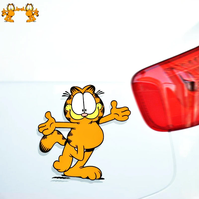 Автомобильные аксессуары Volkrays 2 шт. забавная наклейка Garfield украшение для