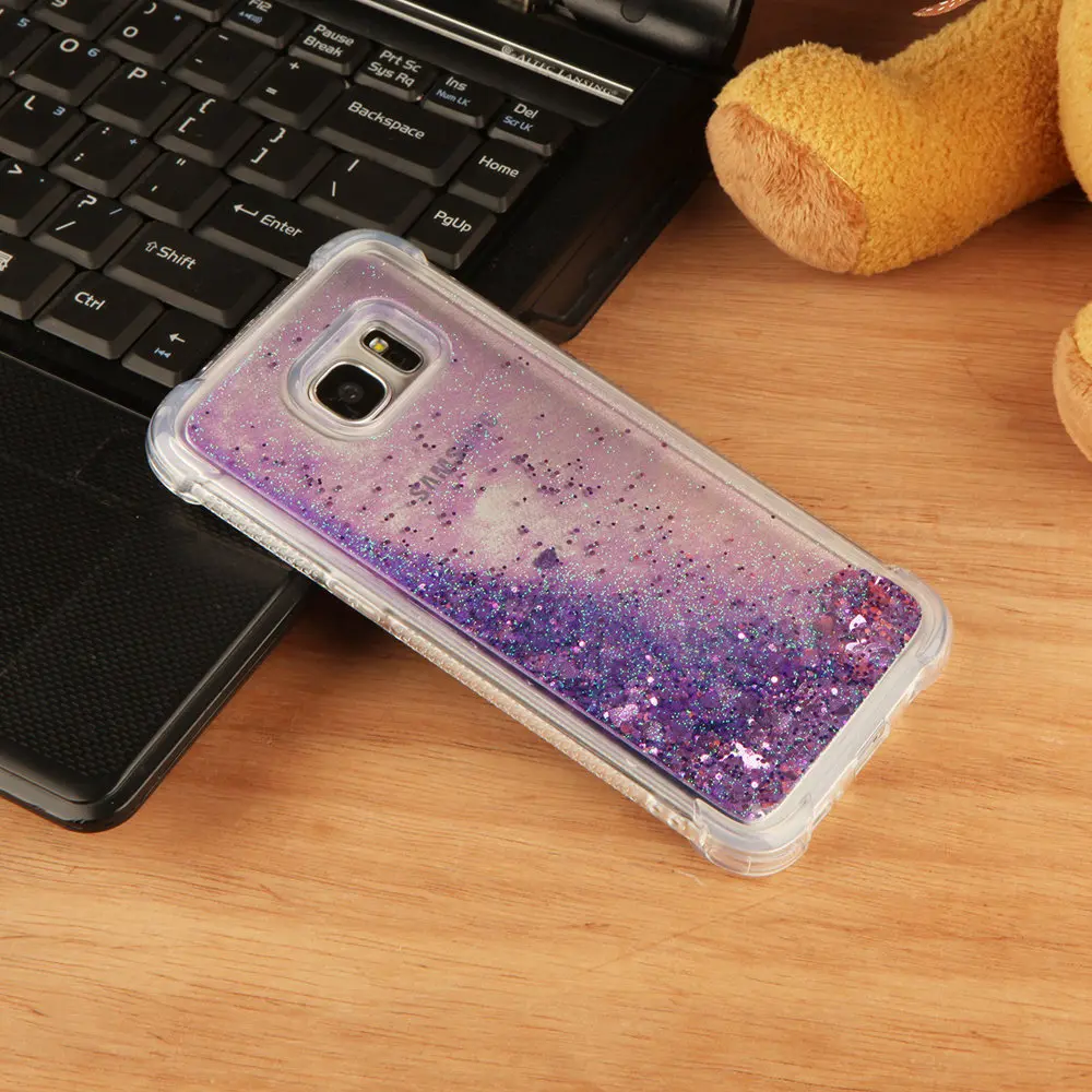 Glitter Stars Case for Samsung Galaxy S7 Edge S7Edge G935 G935F G935FD SM-G935F SM-G935FD Liquid Quicksand Soft TPU Back Cover |