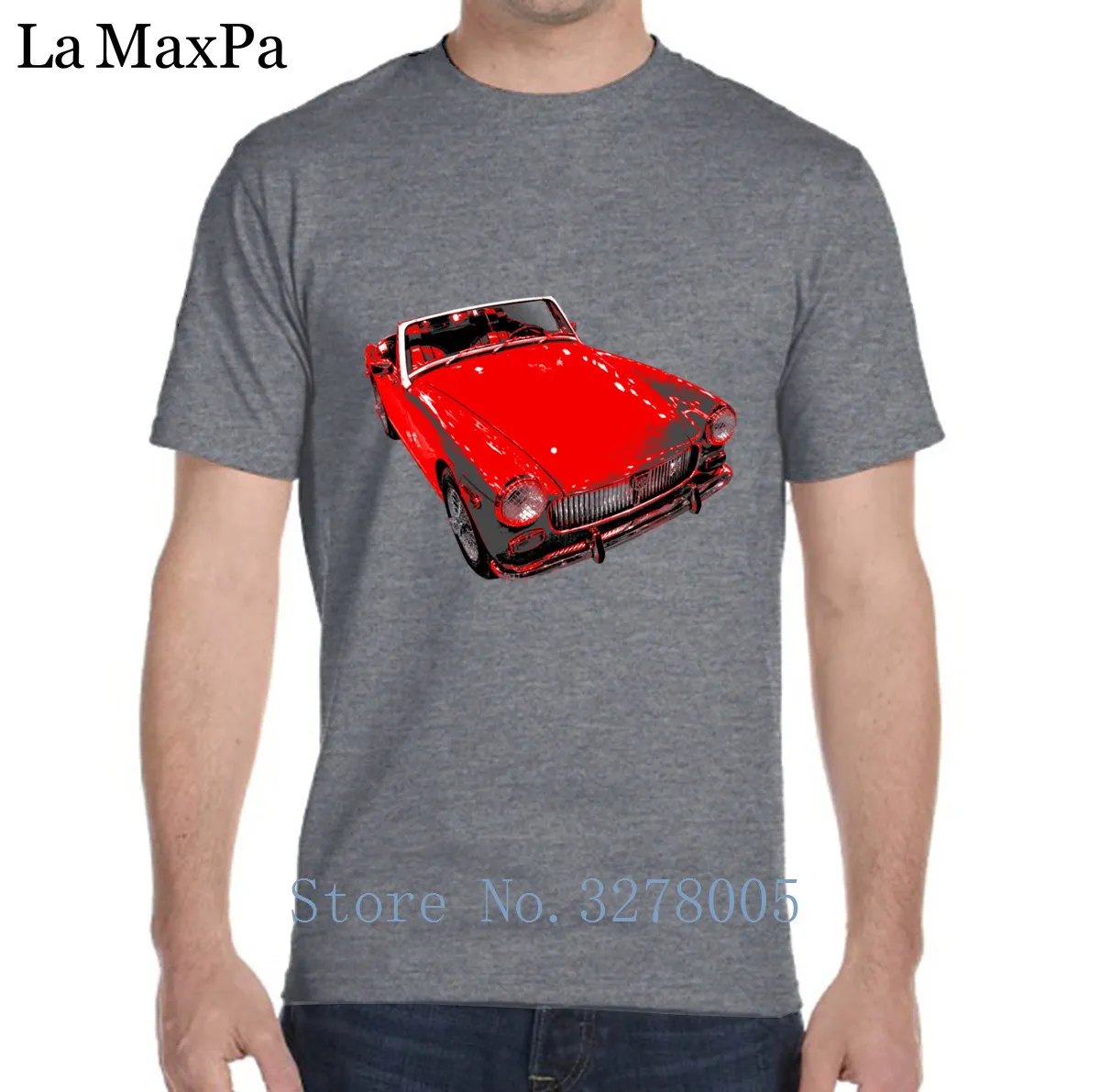 Дизайнерская футболка графический новейший Mg Midget Мужская из хлопка простая Camisas