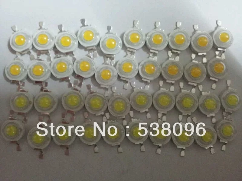 Лампада 200 шт./лот 1 Вт LED высокая мощность Epistar чип 100-110lm теплый белый/белый
