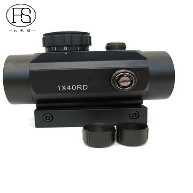 1x40 ик осветительный оптический прицел для страйкбола красная точка крепление