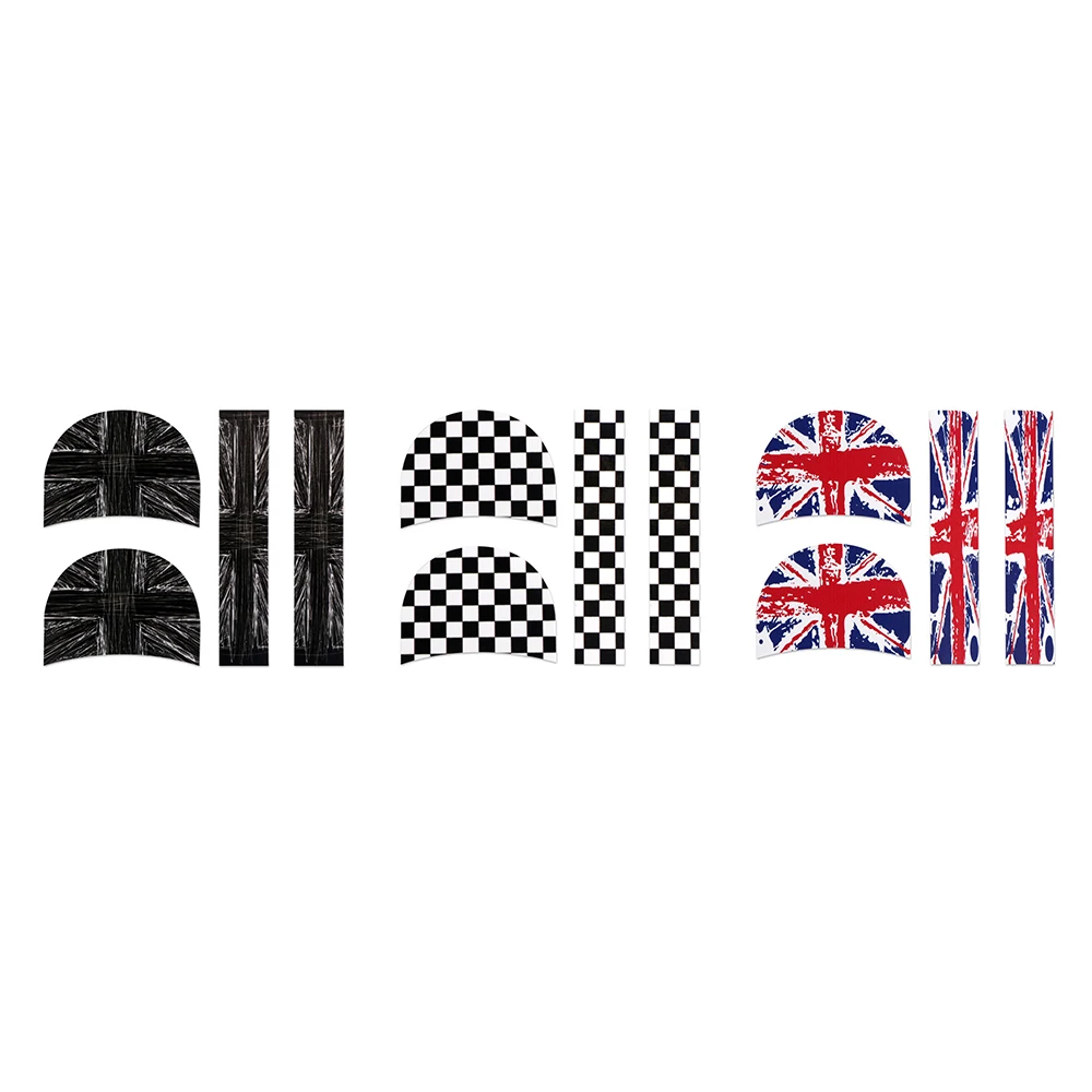4Pcs/Lot Flag Inner Door Handle DoorKnob Sticker And Decal Anti Scratching Decor For BMW Mini Cooper F56 Car Styling Accessories |