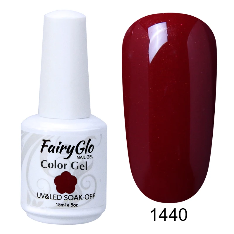 FairyGlo флуоресцентный неоновый УФ-гель для ногтей Дизайн ногтей гель лак замачиваемый Vernis полуперманентный лак для ногтей 15 мл - Цвет: 1440