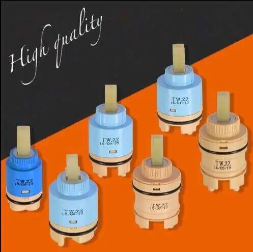 

25mm/ 35mm / 40mm High Leg Ceramic Cartridge Faucet Cartridge Mixer Low Torque Faucet Accessories Spindle Free Rotation