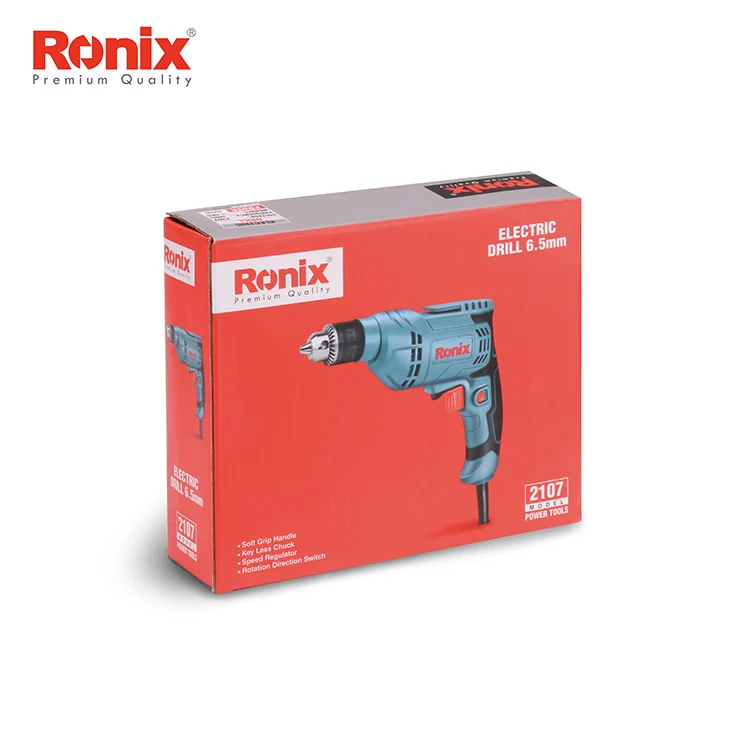 Ronix Высокое качество 220 В 400 Вт Мини электрическая дрель 6 5 мм один год гарантии