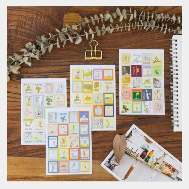 4 листа/партия новые винтажные наклейки с принцами|stickers stationary|stickers renthalsticker tag |