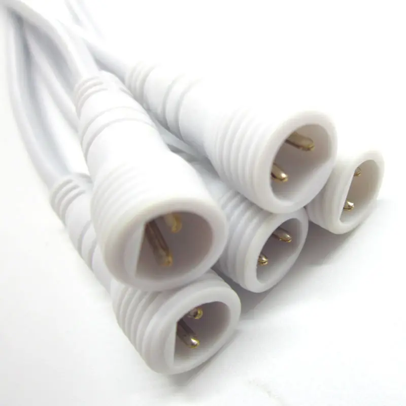 10 пар/лот 2 ядра водонепроницаемый соединительный кабель с штепсельной вилкой и
