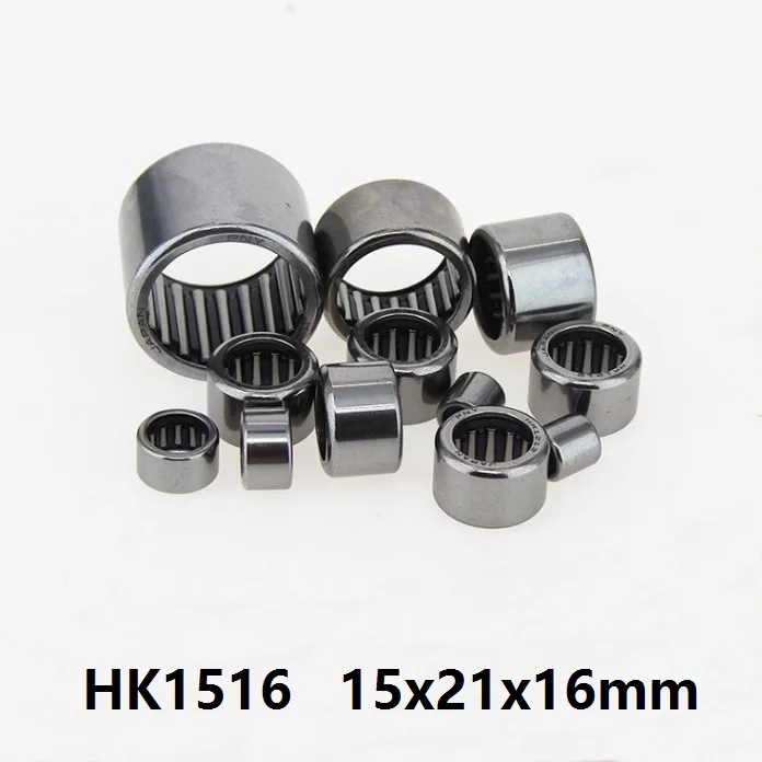 100 шт./лот HK1516 HK152116 игольчатый роликовый подшипник 15x21x16 мм бесплатная доставка