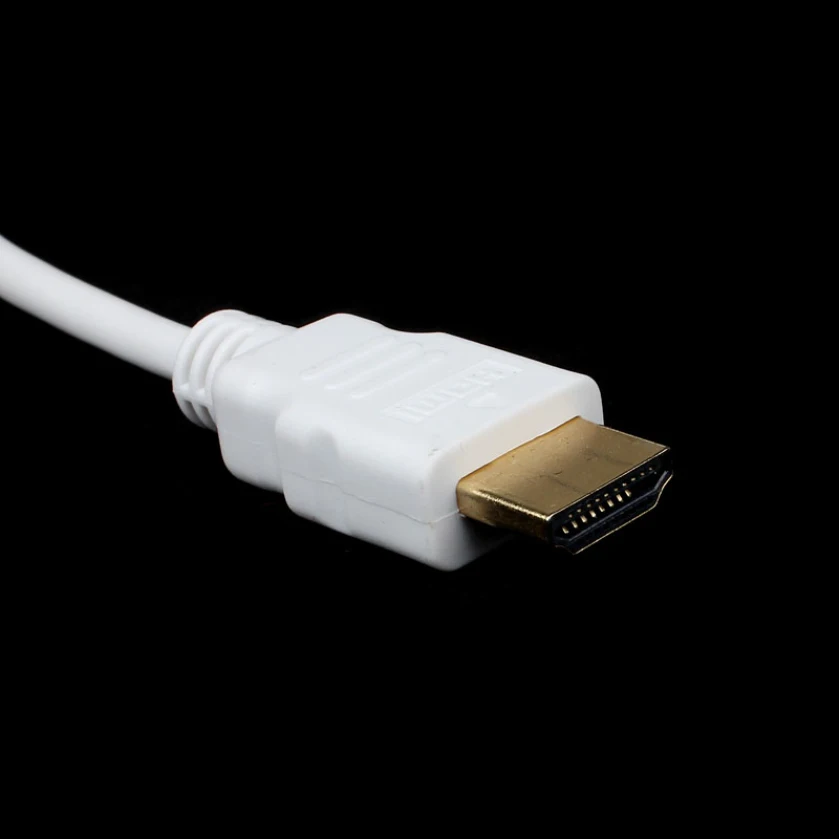 Цена по прейскуранту завода Белый HDMI к VGA 3 5 мм разъем аудио кабель адаптер