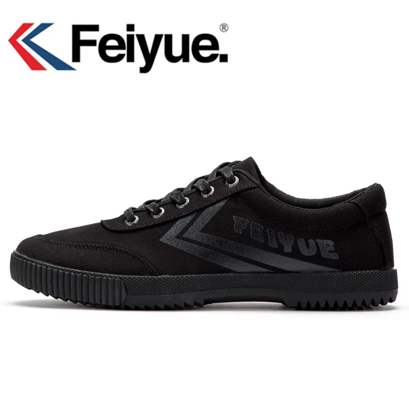 Feiyue черные кроссовки Мужская и женская обувь классические ретро Shaolin Soul серии из натуральной версии парусиновая обувь