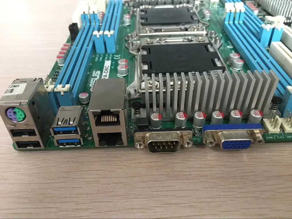Оригинальный Серверная материнская плата для ноутбука ASUS Z9PA-D8C LGA 2011 DDR3 8 памяти