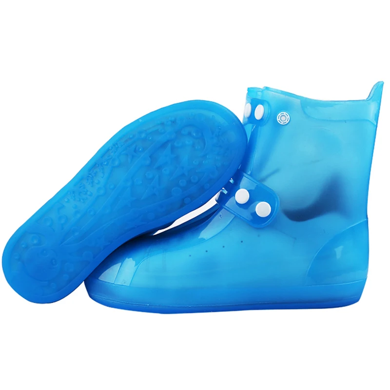 Women and Man PVC Integral Mould Waterproof Reusable Rain Shoes Covers Rain Boot Anti-skid Wear Outdoor Shoes Covers LP262