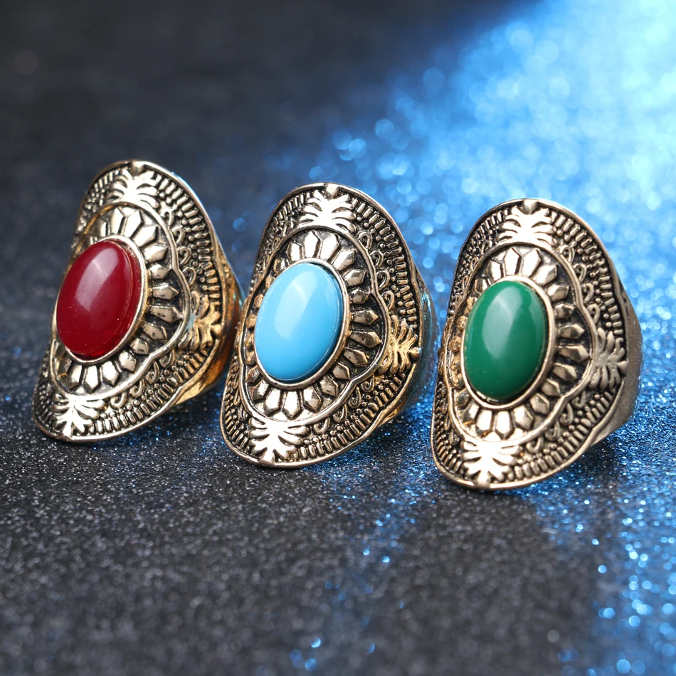 Новинка 2017 модное большое кольцо для женщин винтажное ювелирное изделие