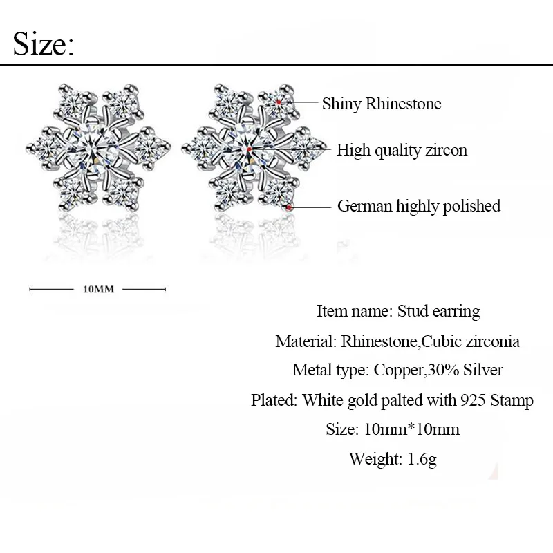 Изысканные серьги с кристаллами Kpop для женщин минималистичные фианитом класса