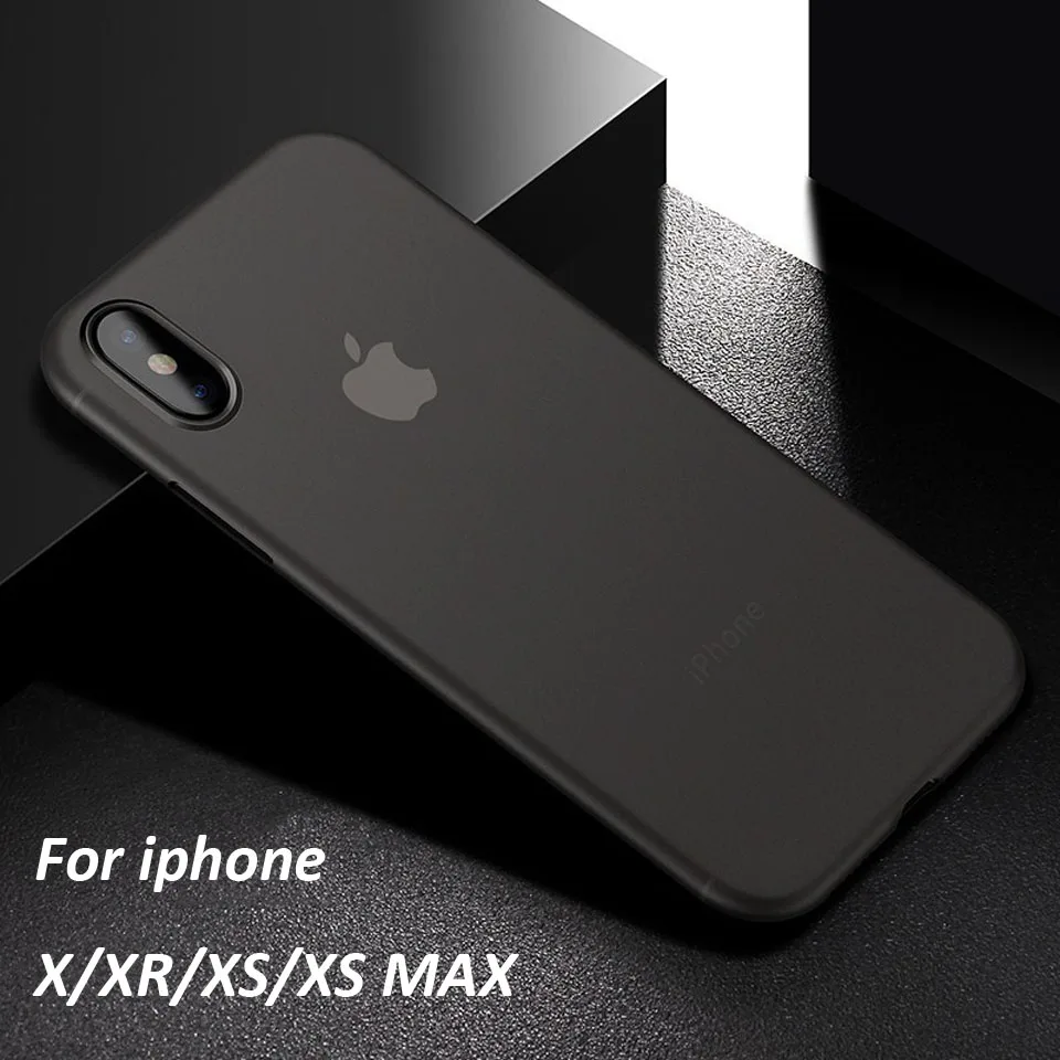 Ультратонкий матовый чехол 0 26 мм для IPhone 7 8 6 6s XR XS Max X Оригинальный Plus