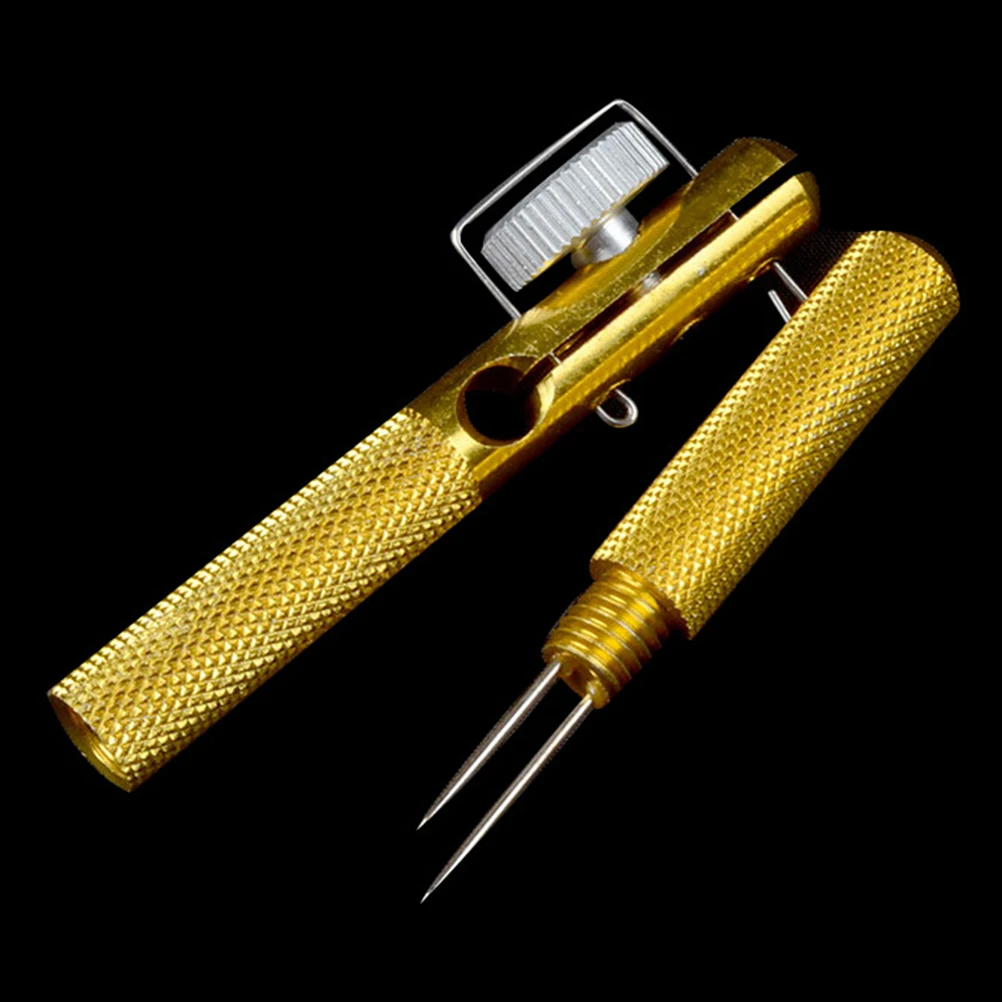 Полностью металлический инструмент для завязывания рыболовных крючков и