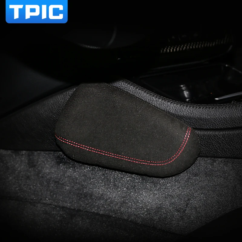 

TPIC Interior Leather Leg Cushion Knee Pad For BMW E46 E90 E60 F30 F10 X5 F20 Mercedes W204 W203 W211 Audi A3 A4 Car Accessories