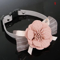 dog collar pet cat puppy flowers decoration collar necklace adjustable collars cute pet cat dogs products best price