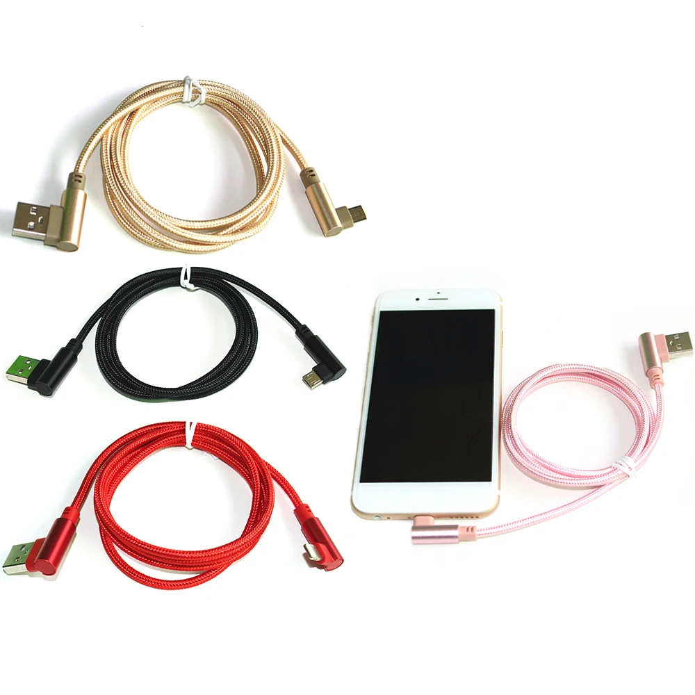 90 градусов под прямым углом type-c к USB кабель для быстрой зарядки нейлоновый кабель конвертер синхронизация Зарядное устройство usb-c для samsung HUAWEI зарядное устройство s